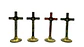 Cruz Religiosa Decorativa de Mesa 11.5 cm Dorada - Miniatura 4