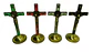 Cruz Religiosa Decorativa de Mesa 11.5 cm Dorada - Miniatura 5