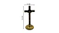 Cruz Religiosa Decorativa de Mesa 11.5 cm Dorada - Miniatura 6