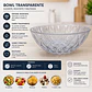 Bowl Redondo Acrílico Transparente Para Ensaladas Frutas - Miniatura 2