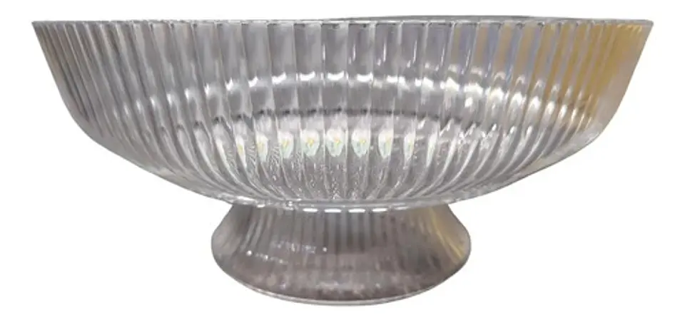 Frutero De Vidrio Transparente Decorativo Centro De Mesa Transparente 1