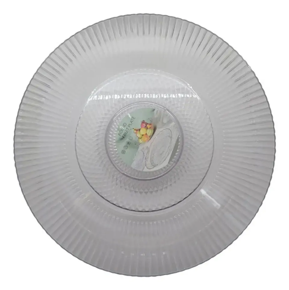 Frutero De Vidrio Transparente Decorativo Centro De Mesa Transparente 5