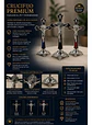 Crucifijo San Benito Premium De Mesa-elegancia Y Protección - Miniatura 2