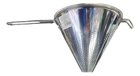 Colador Cónico Acero Inoxidable Con Mango Para Cocina 22 Cm