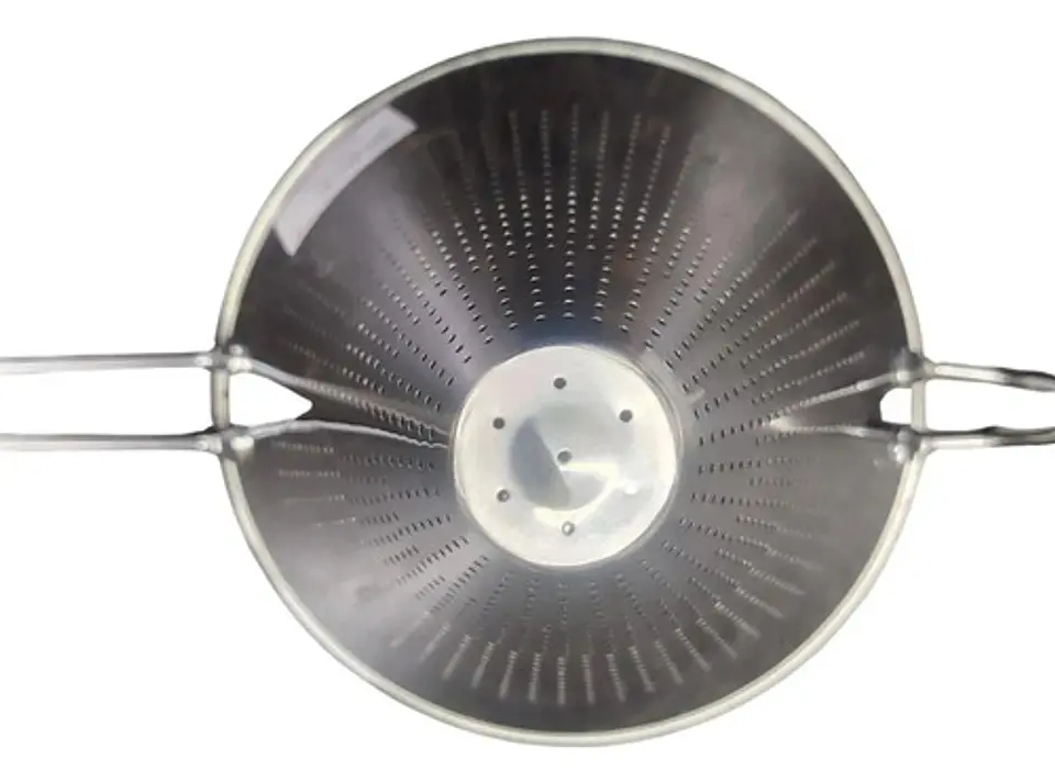 Colador Cónico Acero Inoxidable Con Mango Para Cocina 22 Cm 3