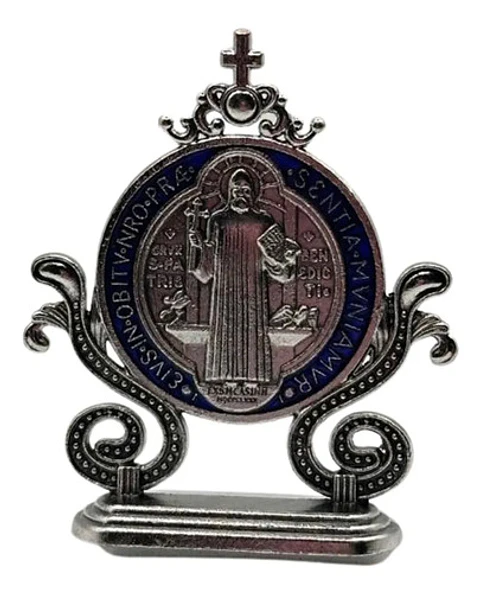 Medalla Católica San Benito Decorativa Para Escritorio