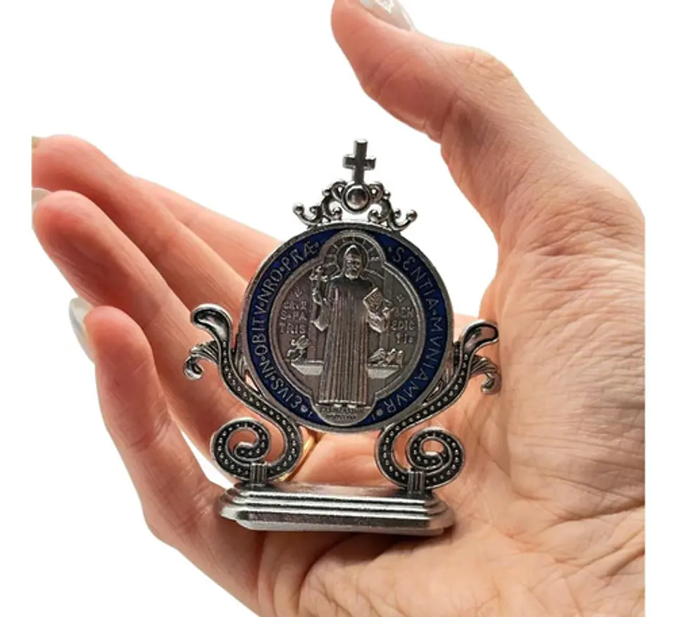 Medalla Católica San Benito Decorativa Para Escritorio 5