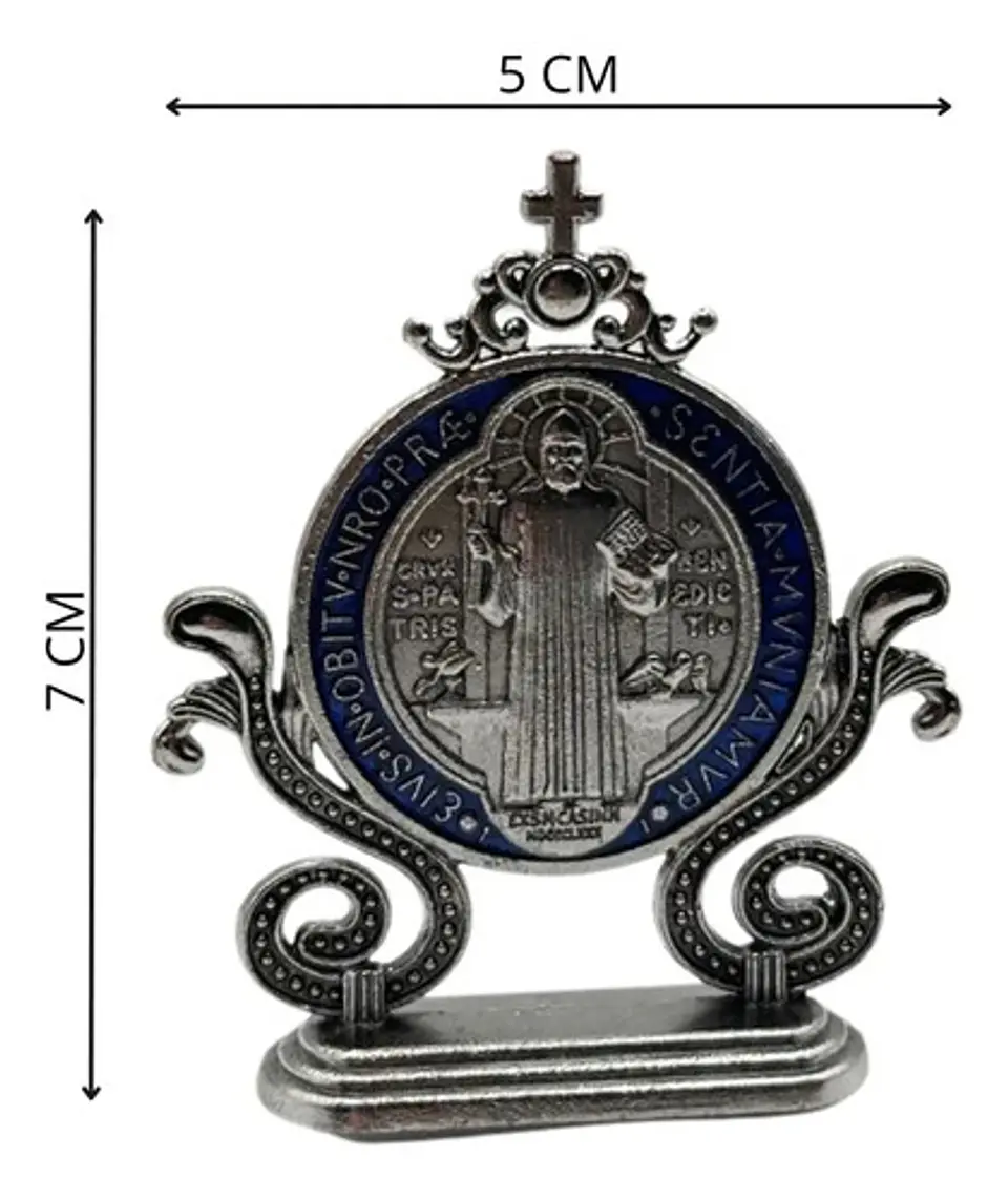 Medalla Católica San Benito Decorativa Para Escritorio 8