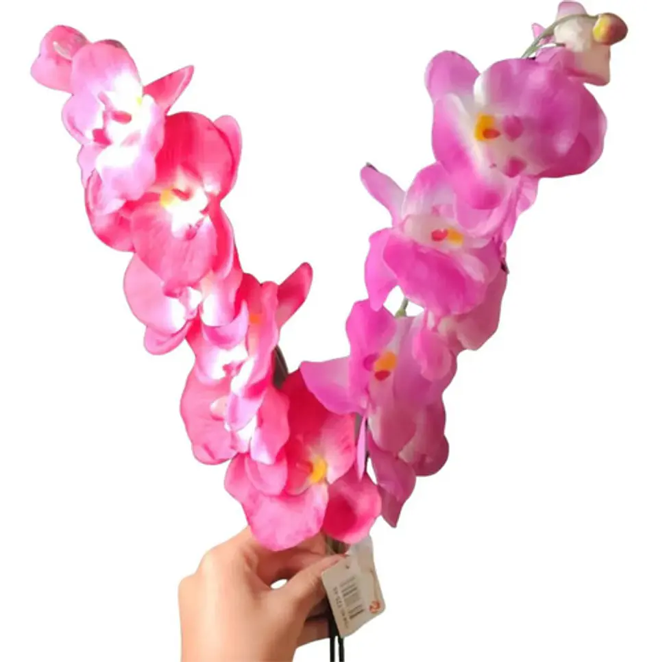 Orquídea Artificial Grande De Seda Realista Para Decoración 3