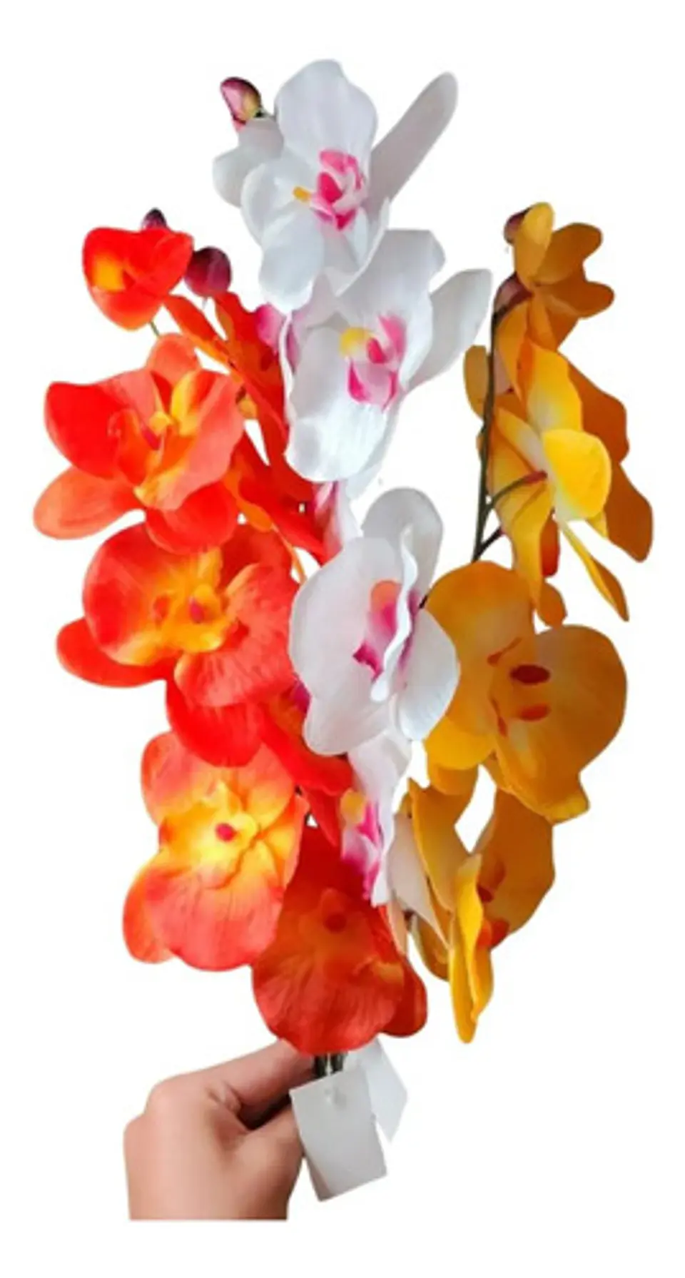 Orquídea Artificial Grande De Seda Realista Para Decoración 4