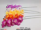 Orquídea Artificial Grande De Seda Realista Para Decoración - Miniatura 6