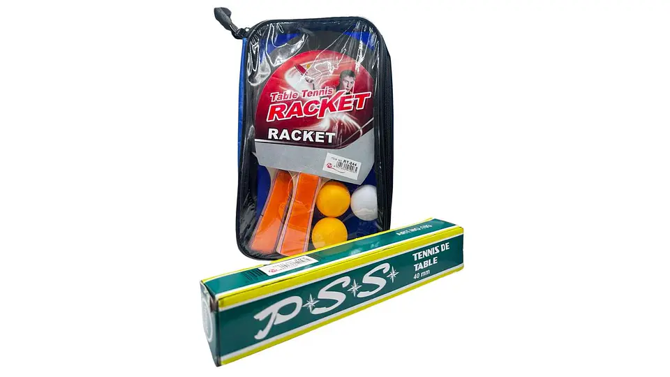 Set Ping Pong 2 Raquetas Pelotas Y Estuche Portátil 5