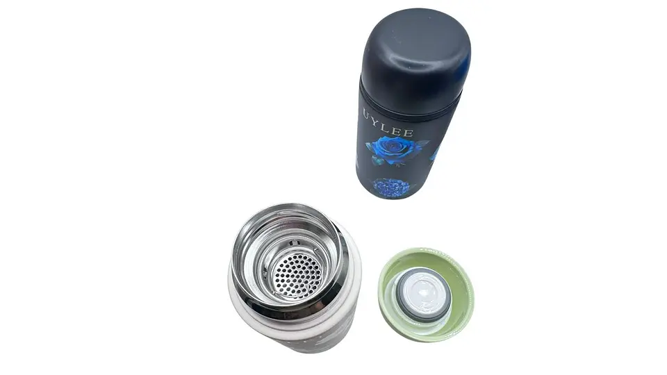 Termo Mini Acero Inoxidable 200 ml Diseño Floral 3