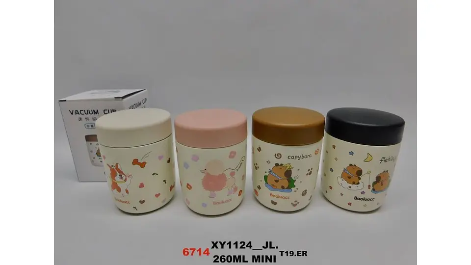 Termo Mini Acero Inoxidable 260 ml Diseño Infantil Cute 1