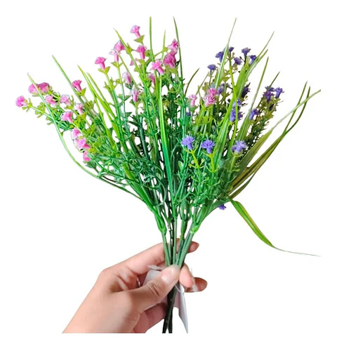 Bouquet Floral Artificial Realista Colores Decorativos