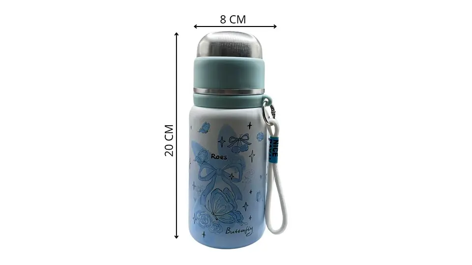 Termo Acero Inoxidable 500 ml Diseño Floral Portátil 5