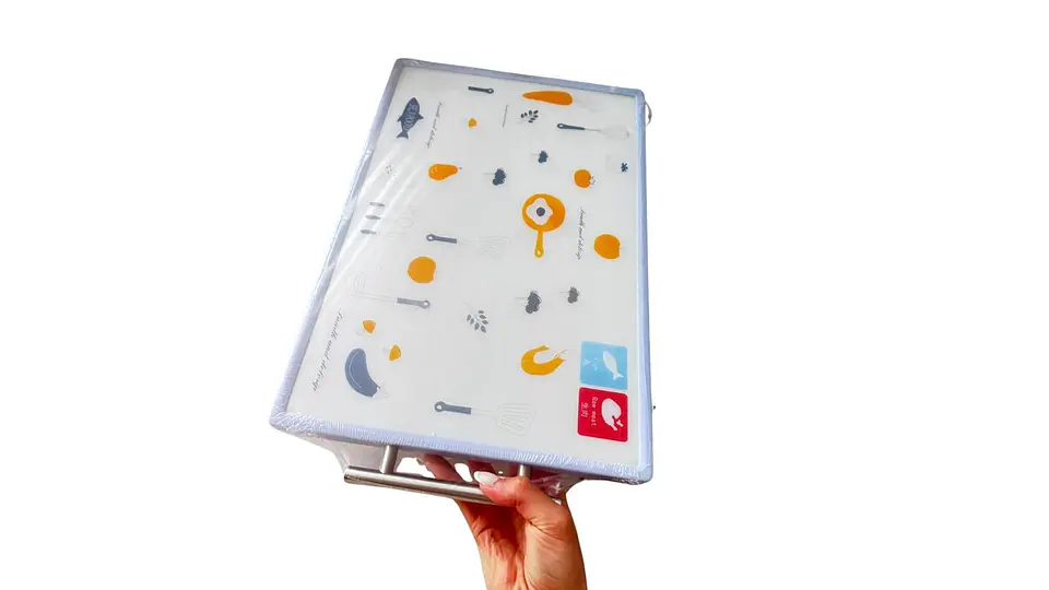 Tabla de Cortar Acero Inoxidable 38x26 cm Antibacterial 3