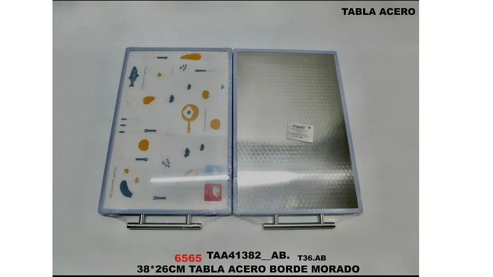 Tabla de Cortar Acero Inoxidable 38x26 cm Antibacterial 6