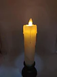 Juego 2 Velas Decorativas Con Portavelas Elegante 24 Cm - Miniatura 4