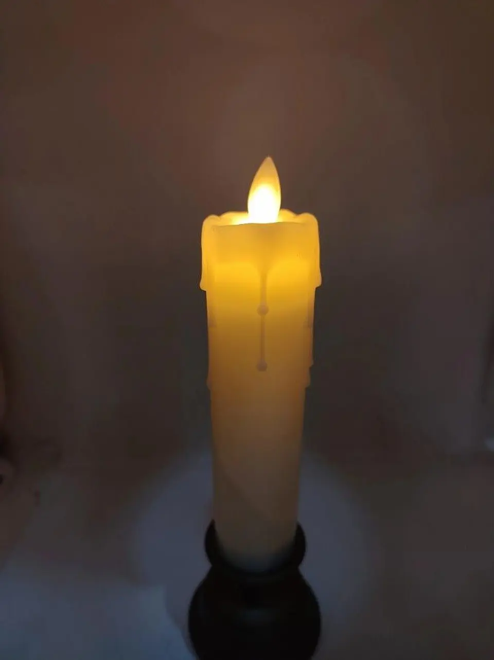 Juego 2 Velas Decorativas Con Portavelas Elegante 24 Cm 4