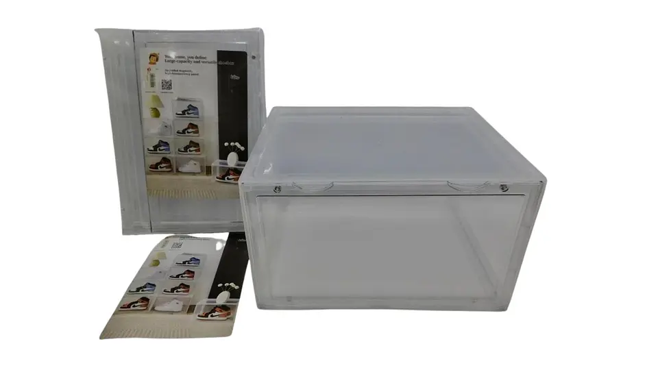 Caja Organizadora Transparente Para Zapatos Apilable 1