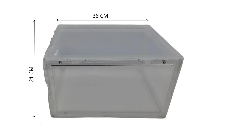 Caja Organizadora Transparente Para Zapatos Apilable 7