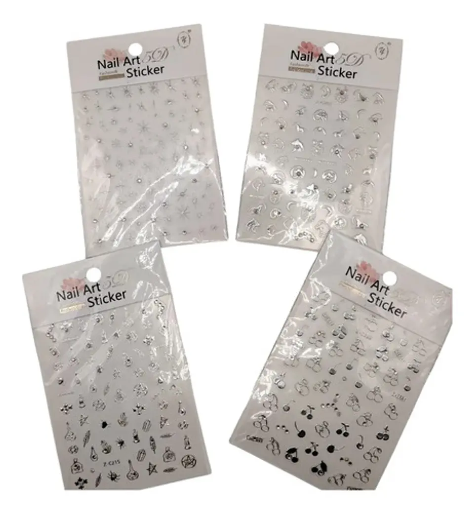 Pegatinas 5d Para Uñas Nail Art Diseños Exclusivos X6 Lámina Pegatinas 1