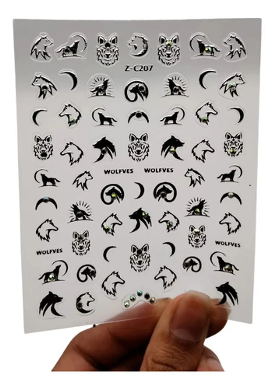 Pegatinas 5d Para Uñas Nail Art Diseños Exclusivos X6 Lámina Pegatinas 4