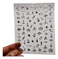 Pegatinas 5d Para Uñas Nail Art Diseños Exclusivos X6 Lámina Pegatinas - Miniatura 7