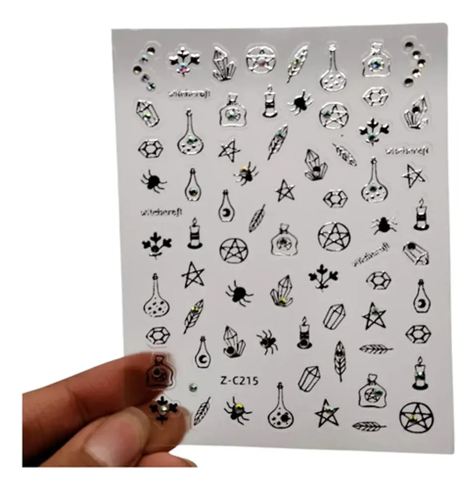 Pegatinas 5d Para Uñas Nail Art Diseños Exclusivos X6 Lámina Pegatinas 7