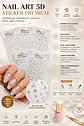 Pegatinas 5d Para Uñas Nail Art Diseños Exclusivos X6 Lámina Pegatinas - Miniatura 8