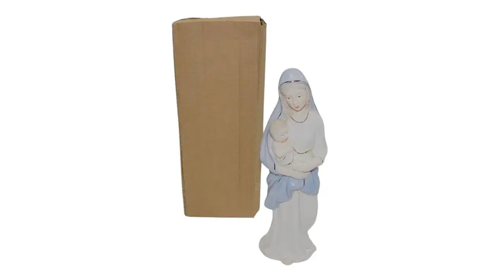Figura Religiosa Virgen María Con Niño Jesús Decorativa 6