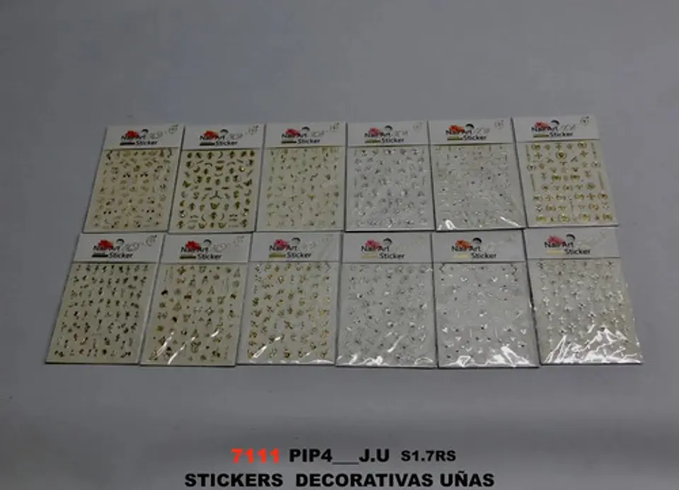 Pegatinas 5d Para Uñas Nail Art Diseños Exclusivos X6 Lámina Pegatinas 9