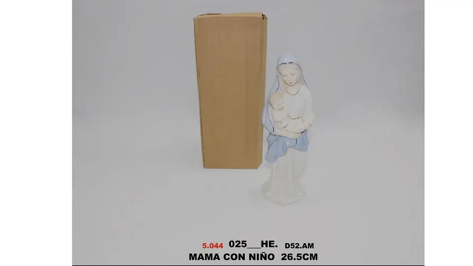 Figura Religiosa Virgen María Con Niño Jesús Decorativa 7