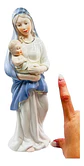 Figura Virgen Con Niño Jesús 26.5 Cm Decoración Religiosa - Miniatura 4