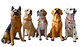 Figura Perro Decorativa Realista 21x10 cm Adorno Hogar - Miniatura 5