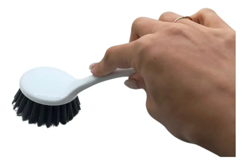 Cepillo Para Lavar Ollas Platos Y Sartenes Cerdas Firmes Blanco 6