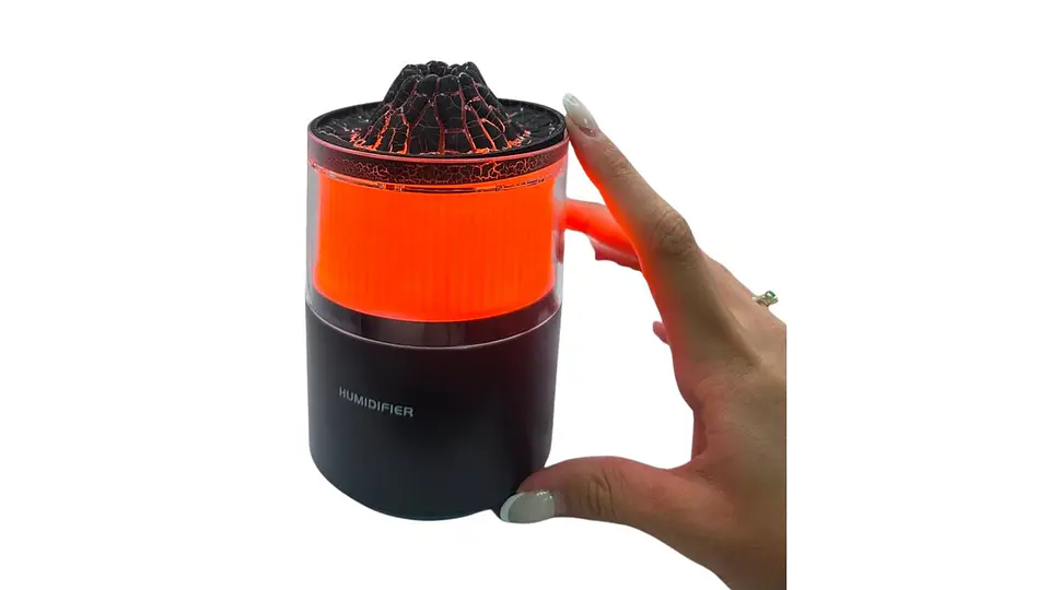 Humidificador Volcán LED Difusor Aromaterapia USB 230 ml 2