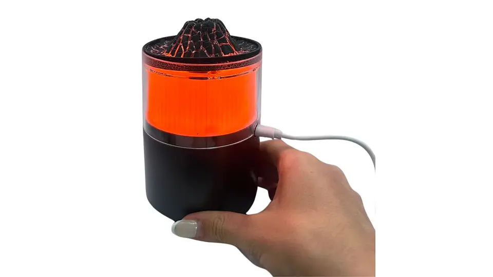 Humidificador Volcán LED Difusor Aromaterapia USB 230 ml 3