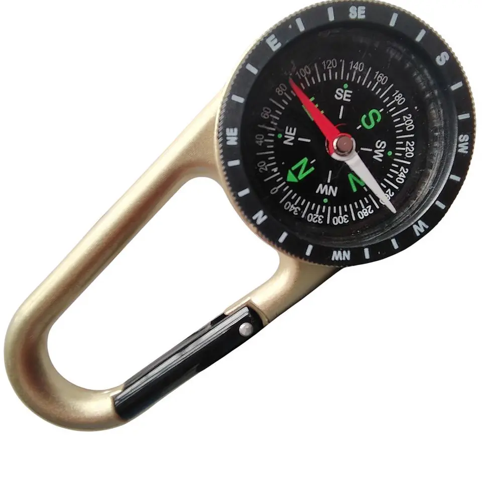 Brújula Con Mosquetón Para Camping Senderismo Trekking 1