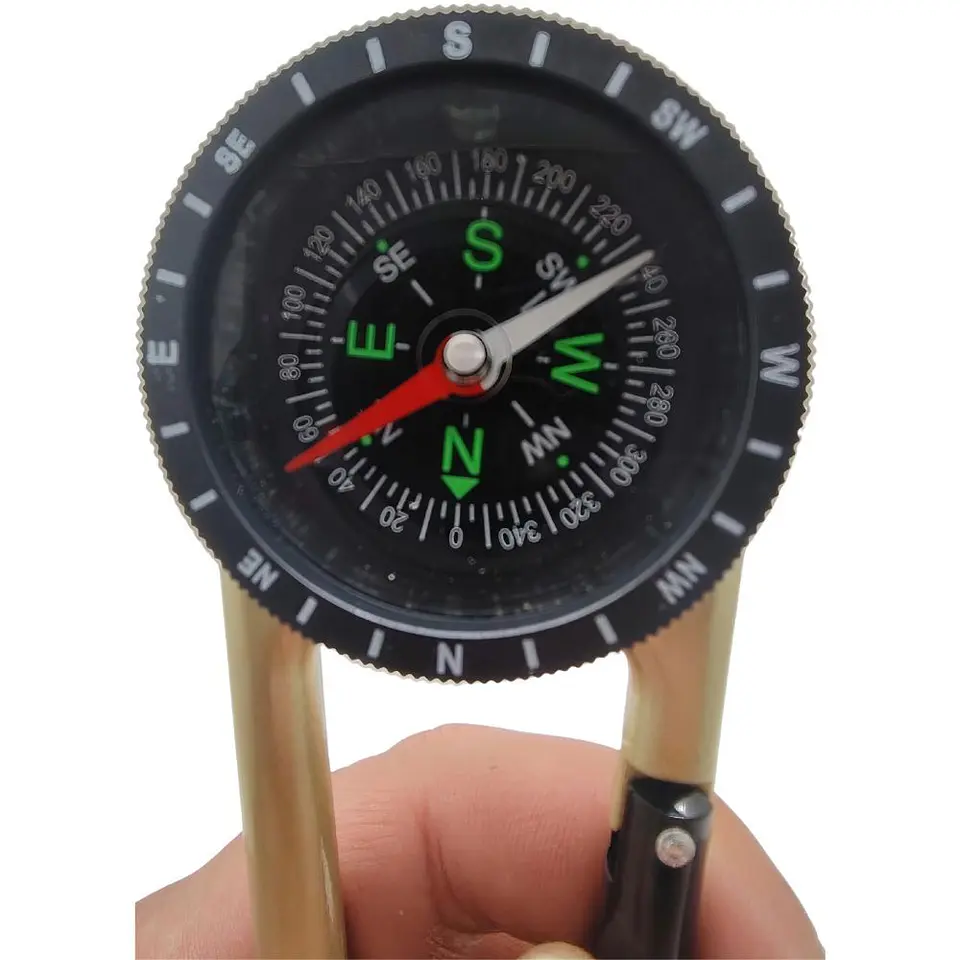 Brújula Con Mosquetón Para Camping Senderismo Trekking 3