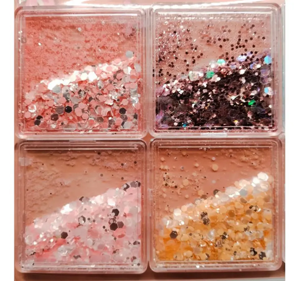 Set De Glitter Para Uñas Maquillaje Manualidades 6 Colores 5