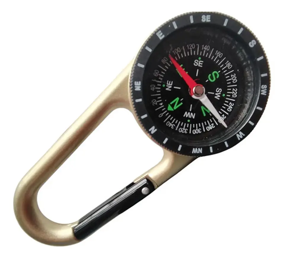 Brújula Con Mosquetón Para Camping Senderismo Trekking 1