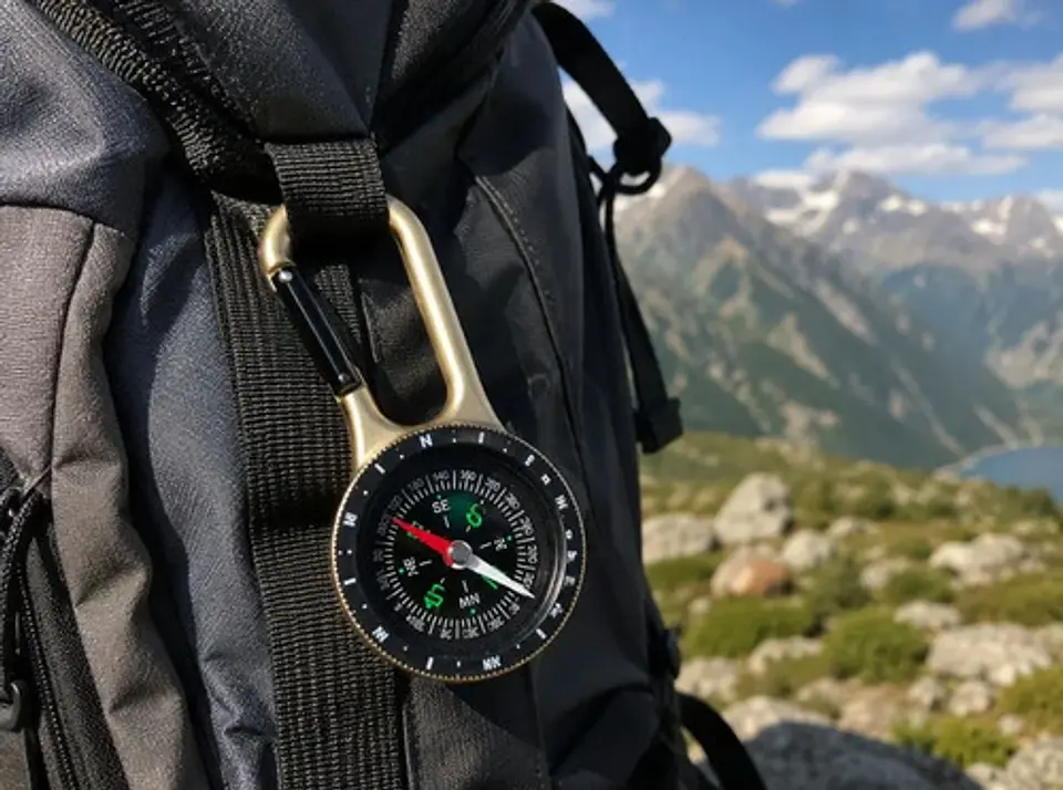 Brújula Con Mosquetón Para Camping Senderismo Trekking 4