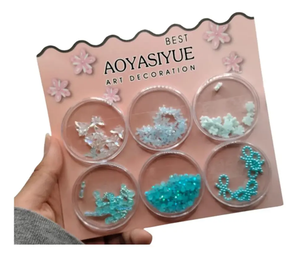 Kit Nail Art Decoración Para Uñas Con Adornos Surtidos 1