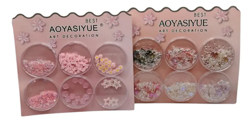 Kit Nail Art Decoración Para Uñas Con Adornos Surtidos 4