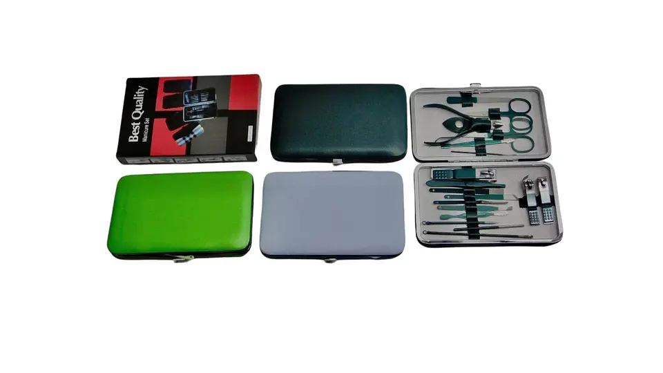 Set De Manicure 18 Piezas Estuche Portátil Acero Inoxidable 1