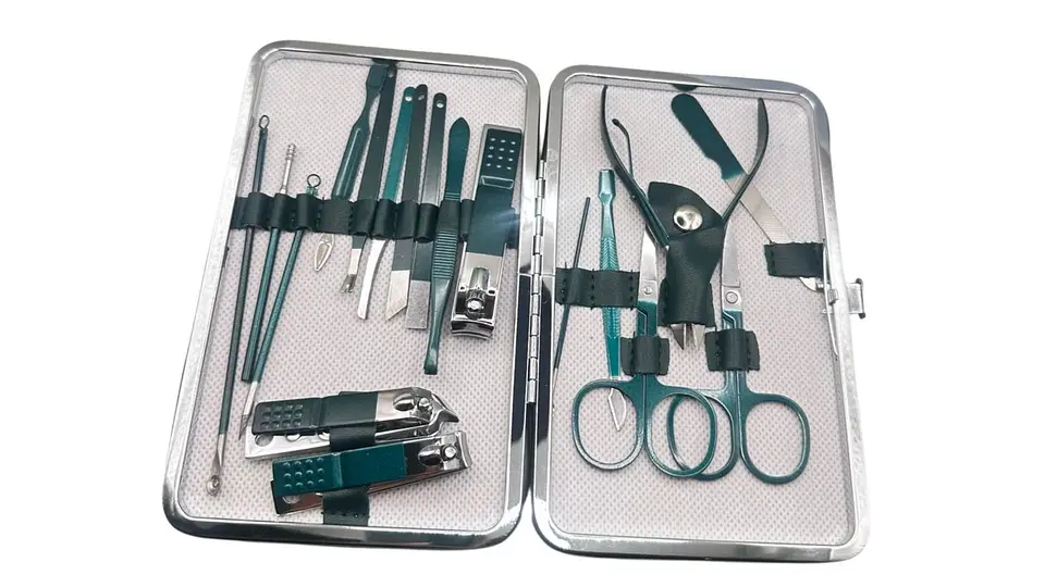 Set De Manicure 18 Piezas Estuche Portátil Acero Inoxidable 2
