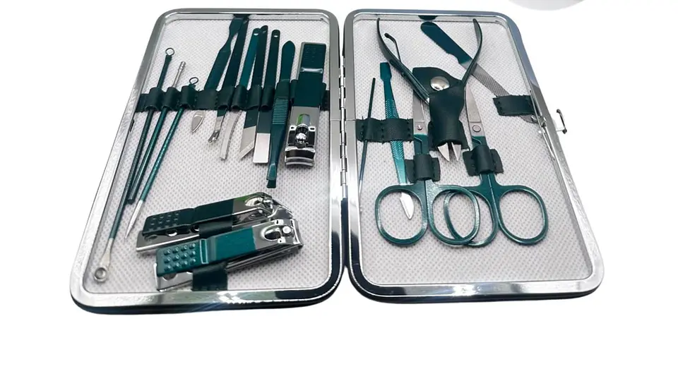 Set De Manicure 18 Piezas Estuche Portátil Acero Inoxidable 3