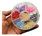 Organizador Circular Con Mini Flores Y Perlas Para Nail Art - Miniatura 5